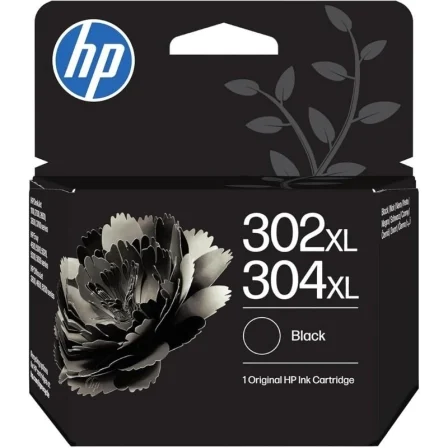 HP Cartucho de Tinta 302XL/304XL Negro HP Cartucho de Tinta 302XL/304XL Negro